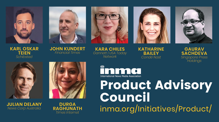 Members of the INMA Product Advisory Council.