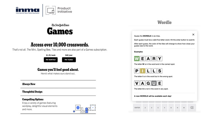 Wordle incentivises people to share their game, which is new each day.