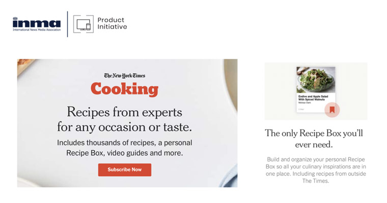 The New York Times Cooking tool allows users to add their favourite recipes from any source.