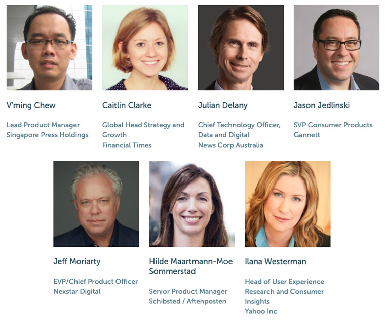 Speakers from the December INMA Master Class, Methodologies To Launch and Innovate Products.
