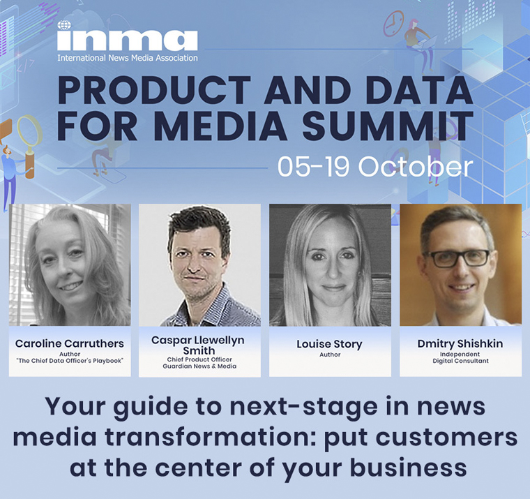 INMA's debut Product and Data for Media Summit starts next week.