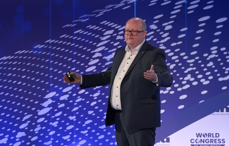 INMA Readers First Initiative Lead Greg Piechota, seen here at the INMA World Congress in London in April, will speak at this week's INMA Latin-American Conference.