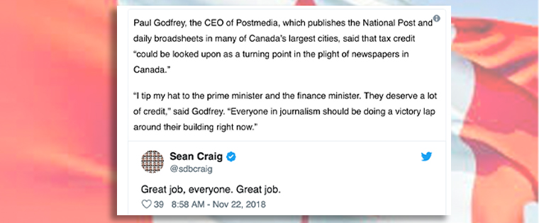 In several countries, a tax credit for printed newspapers could ease the financial strain they are under.