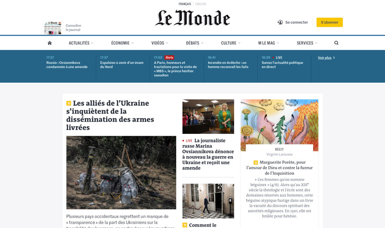 Le Monde's cookie strategies are the best practice in the media industry.