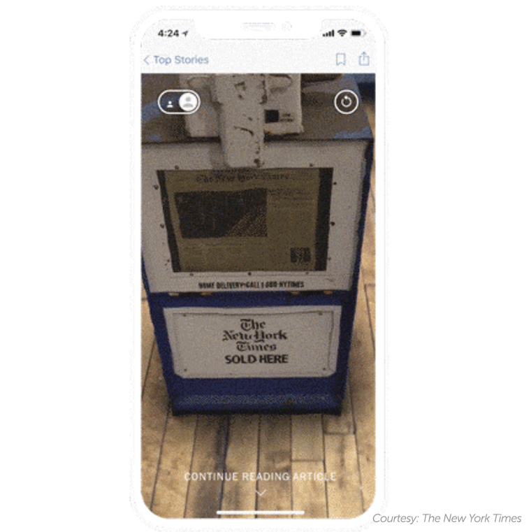 Mobile cameras are serving as the entry way into Augmented Reality.