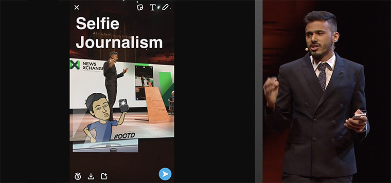 Selfie journalism is digging deep into the personal side of typical news stories.