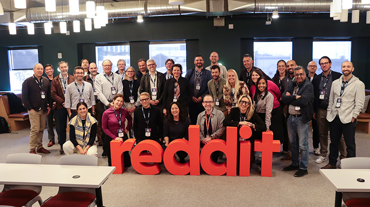 INMA study tour participants visit Reddit, which aims to keep the Internet human. INMA study tour participants visit Reddit, which aims to keep the Internet human.