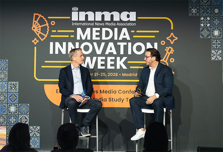 INMA's Gabriel Dorosz sits down with Tom Armstrong of The New York Times and discussed how buyers are purchasing a demographic, not a context. This discussion was at the INMA European News Media Conference last week in Madrid. INMA's Gabriel Dorosz sits down with Tom Armstrong of The New York Times and discussed how buyers are purchasing a demographic, not a context. This discussion was at the INMA European News Media Conference last week in Madrid.