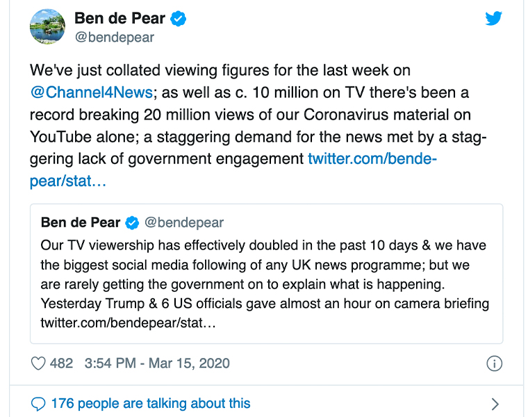 Now more than ever, people are seeking out trusted news platforms.