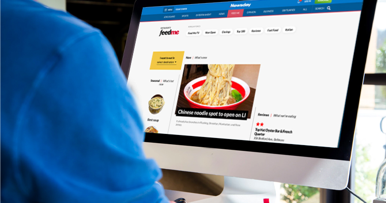 Newsday incorporated user testing to refine its approach in marketing its digital restaurants product, FeedMe.