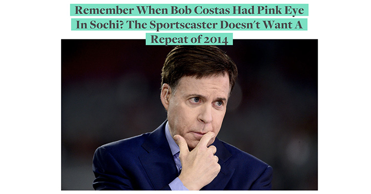 The Olympics sportscaster was the brunt of many people’s jokes in the 2014 Olympics.