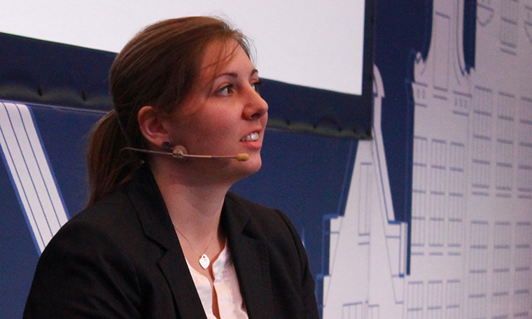 Isabelle Kovacsovics spoke about technology at Ringier that automates news feeds based on audience interests and preferences.