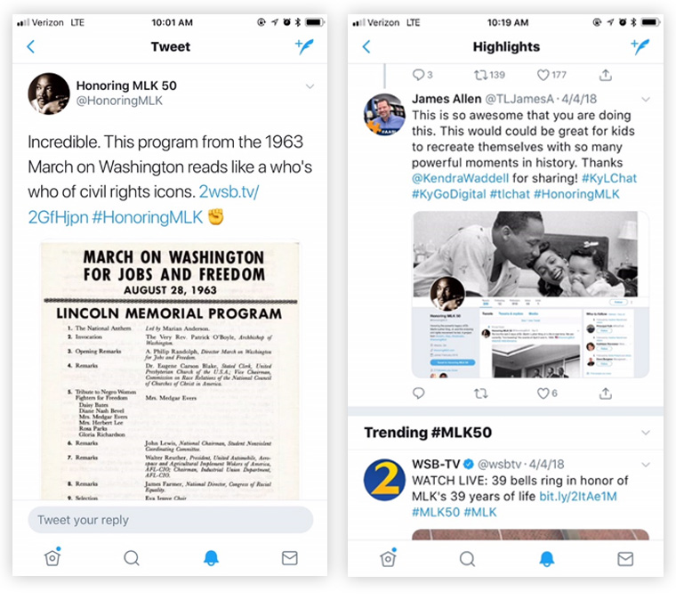 The campaign spanned many platforms, including a dedicated Twitter feed.