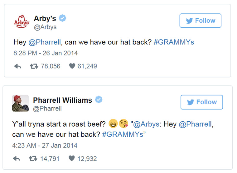 Arby's used Twitter to set its brand apart from others.