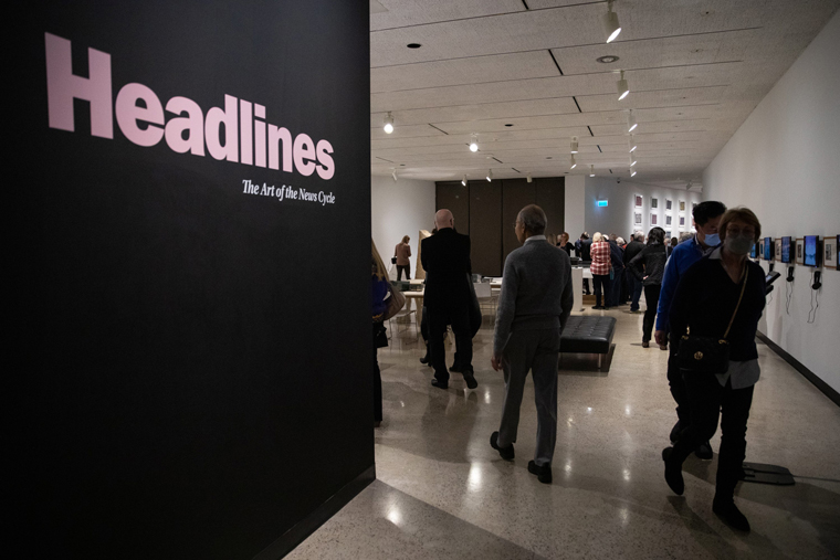 Subscribers and guests attended the pre-opening event on November 30, 2022, the date of the 150th anniversary of the Free Press. Photo credit: Jessica Lee (Winnipeg Free Press)