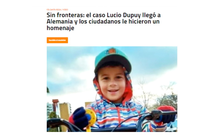 The murder of Lucio Dupuy gripped Argentina, and VíaPaís reported on the progress of the case every step of the way.