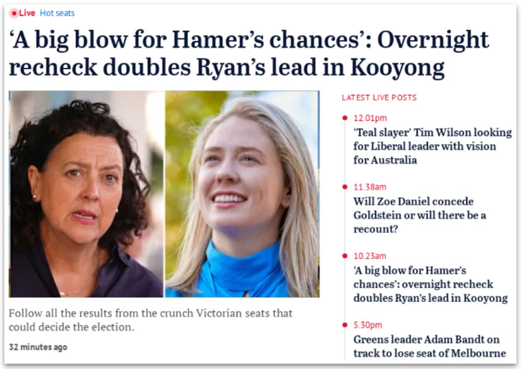 The in-depth coverage of slow blogs attracted readers interested in newsworthy political contests.
