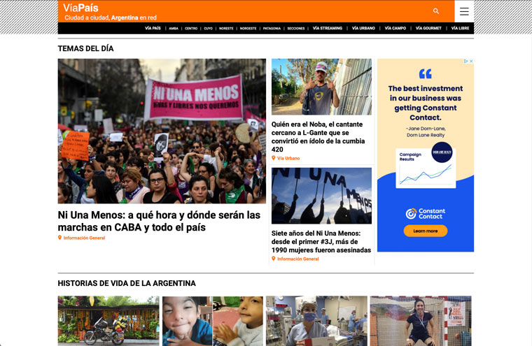 VíaPaís is working on a subscription button within its newsletters to grow content engagement.