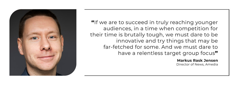 NTM learned from the process Amedia has gone through to attract a younger audience.
