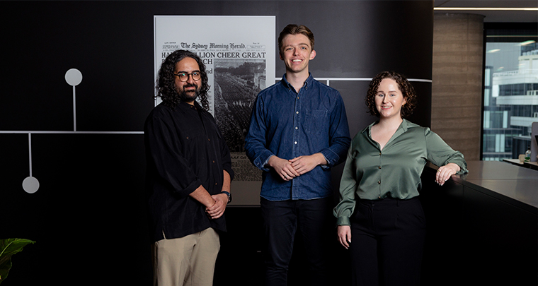 The Parramatta Bureau team consists of Mostafa Ranchwani, Anthony Segaert, and Ellie Busby.