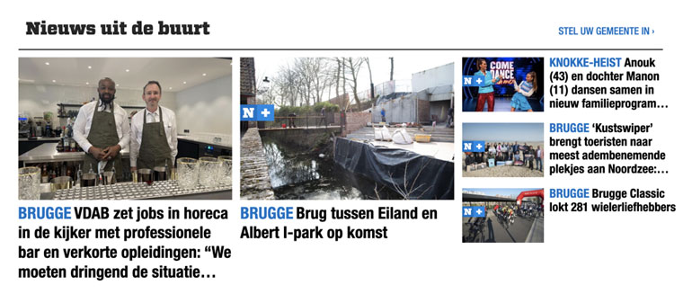 Newspapers such as Het Nieuwsblad publish dozens of articles about Ghent every day but perhaps one about a small village in Limburg every week.