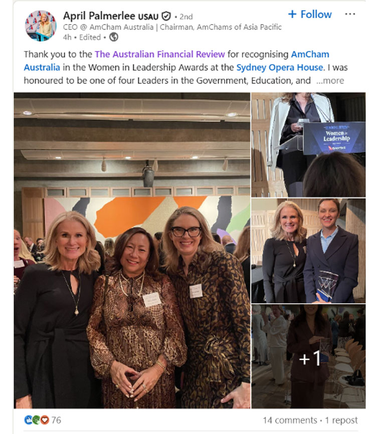 The invitation-only awards event brought together women from 63 organisations.