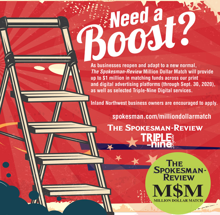 The Million Dollar Match invited advertisers to take advantage of a half-off deal offered by The Spokesman-Reivew.