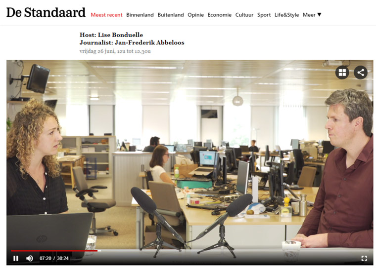 De Standaard launched its first set of Webinars in June.