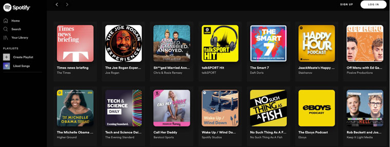 Both Apple and Spotify have created curated podcast and music lists for listeners.