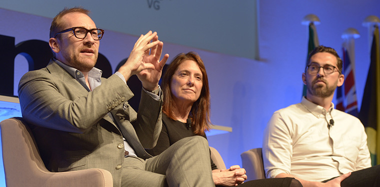 A mobile panel discusses the challenges and opportunities of mobile today.