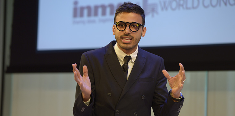 CNN Senior Reporter Yusuf Omar went live during his presentation about mobile during Tuesday's World Congress session.