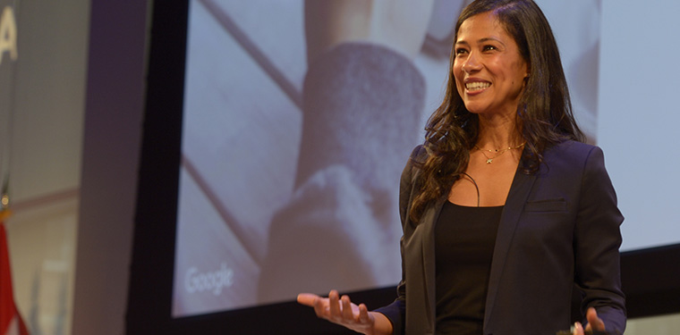 Nathalie Sajous of Google says that they are here to partner with news media.