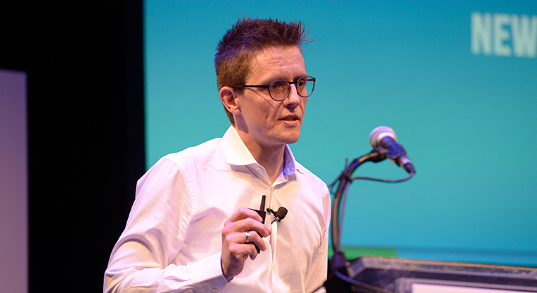 Georg Burtscher, managing director of Russmedia Digital, explains the company's gamification initiative at INMA World Congress.