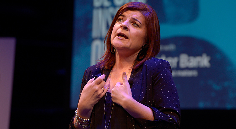 Eimear Moran of The Irish Times describes the news media company's “Be One Inspire One” to Sunday's INMA audience.