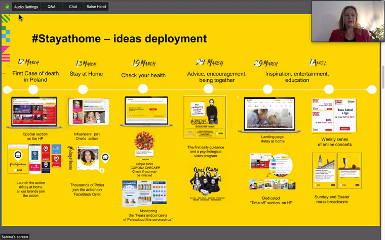 The #StayAtHome campaign was designed to keep audiences informed and entertained during the lockdown.