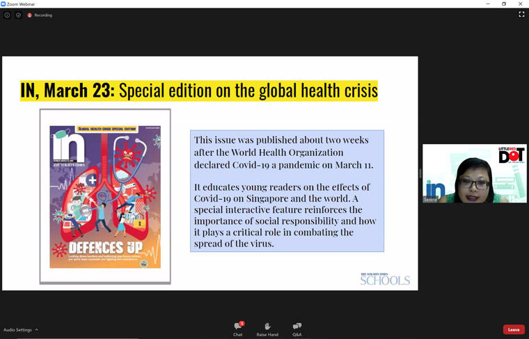 The Straits Times saw a need to communicate to young readers about the pandemic with content written just for their age groups.