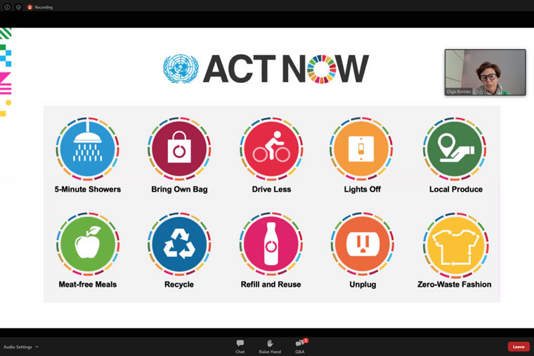 Ringier Axel Springer supports the Untied Nations' 17 sustainable development goals through the world organisation's Act Now initiative.