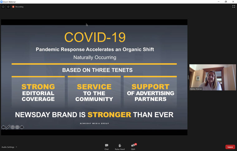 The coronavirus crisis fast-tracked branding concepts Newsday was already working on.