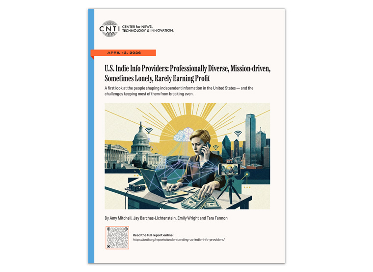 This report by the Center for News, Technology & Innovation found the majority of content creators aren't making a livable wage from that income.
