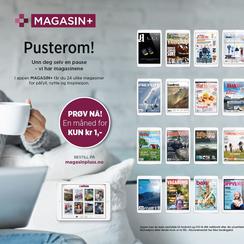 MAGASIN+,  2500 magazine issues in one app subscription.