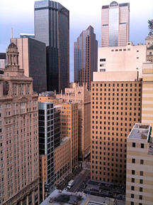 The view of my new downtown neighbourhood