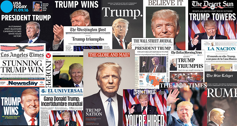 Media across the United States announce the unexpected election of Donald Trump. What does this say about the future of the news media industry?