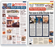 Detroit Free Press and Detroit News, published by the Detroit Media Partnership