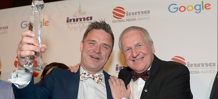 INMA's "Best In Show" award goes to Schibsted-owned Norwegian media company Aftenposten after a public dispute with Facebook.