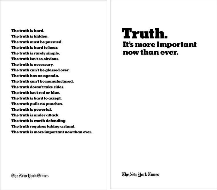 The New York Times takes the "fake news" phenomenon head on.
