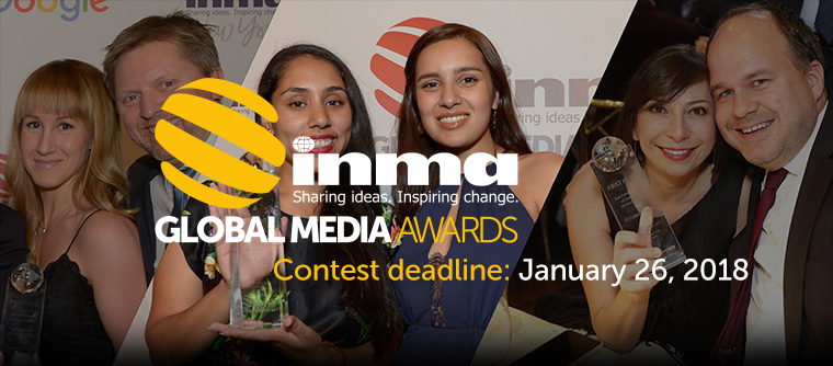 Friday is the deadline to send in your entries for the INMA Global Media Awards.