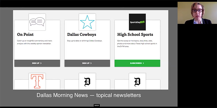 The sports coverage at The Dallas Morning News is an example of how publishers can target the "topic hunter" group.