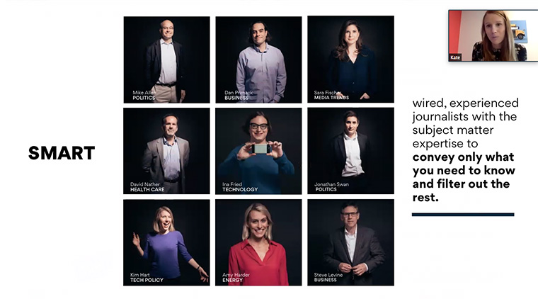 The Smart Brevity model used by Axios gives its audience concise journalism by subject experts.