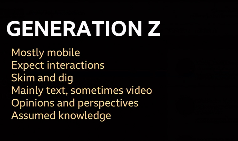 Some key findings in BBC audience research about Generation Z.