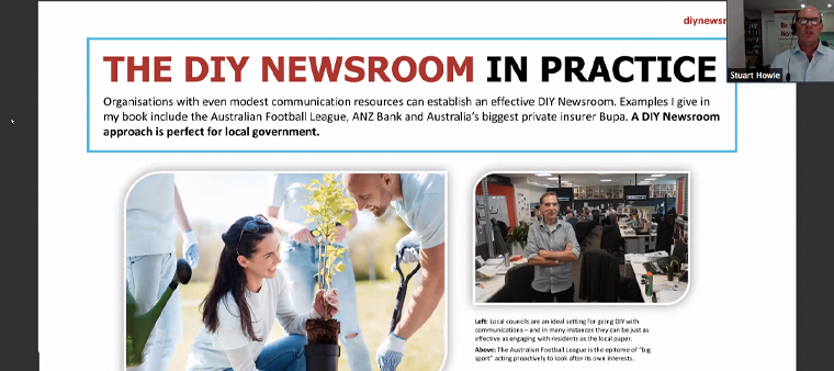 The Australian Football League, among others, are examples of non-news organisations with a DIY newsroom.